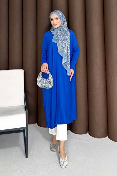 Melike Tatar Μακρύ πλεκτό τουνίκ 70-2096