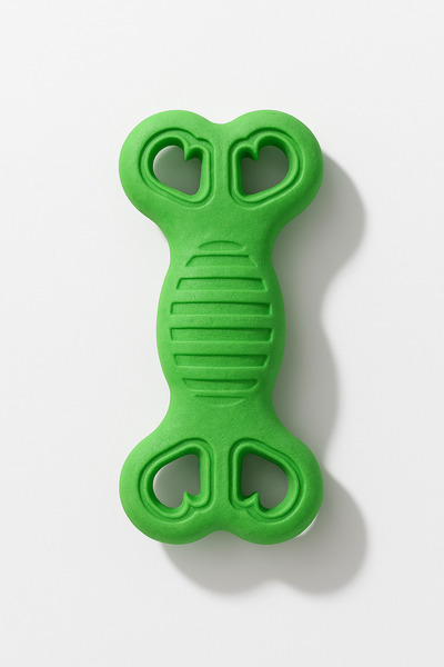 Papağanhane لعبة كلب مطاطية على شكل قلب |   لعبة مضغ متينة تدعم صحة الأسنان (...