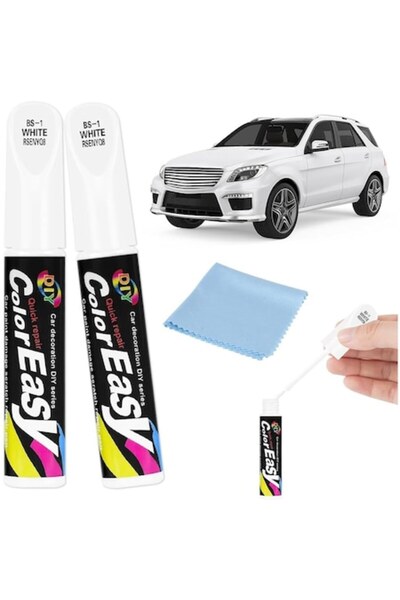 MagiSel Set 2 markere corectoare zgarieturi auto, 12 ml, culoare alba, lucios...