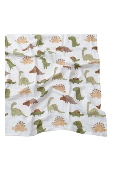 OEM Muselina din bambus si bumbac , 120 x 110 cm, multifunctionala, anti-acar...