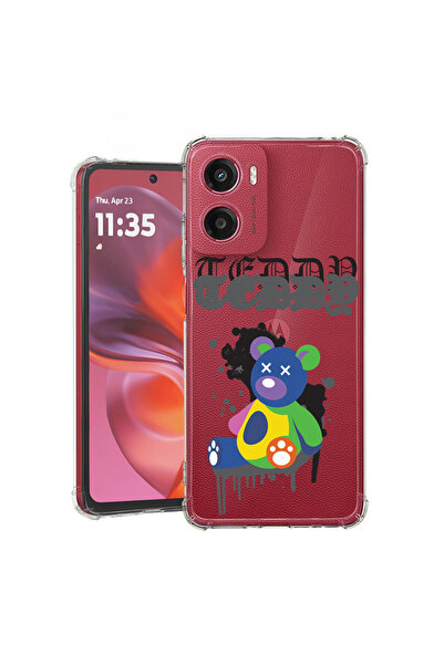 bestcase Carcasă antișoc pentru Motorola Moto G06, culori pastelate cu ursule...