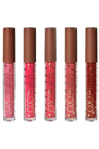 kevin coco Lipstick Set, KEVIN&COCO, Be Mine 5 Colors, 14.4 x 10.9 x 2.5 cm, Pink/Red, Variant B