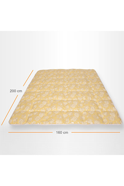 Pernador Duvet with 15% goose down and feather, 160x200 cm, Cream with silver roses