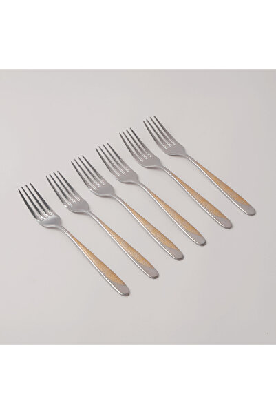 Pentola stainless steel dinner fork set 6pcs with mirror polish 3mm