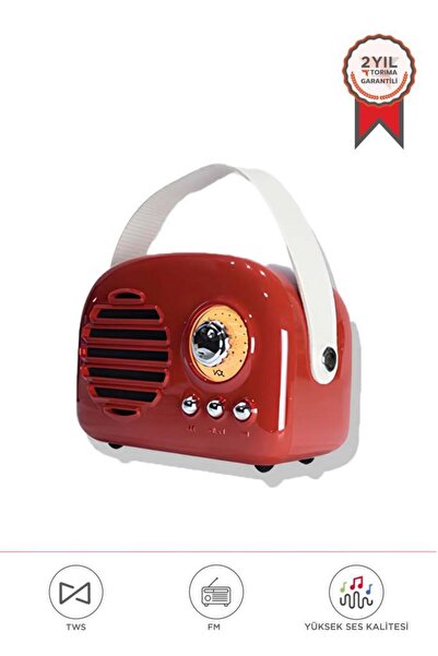 Torima Bluetooth Hoparlör Nostaljik Radyo USB TF Destekli Speaker KTS-1682 Kı...