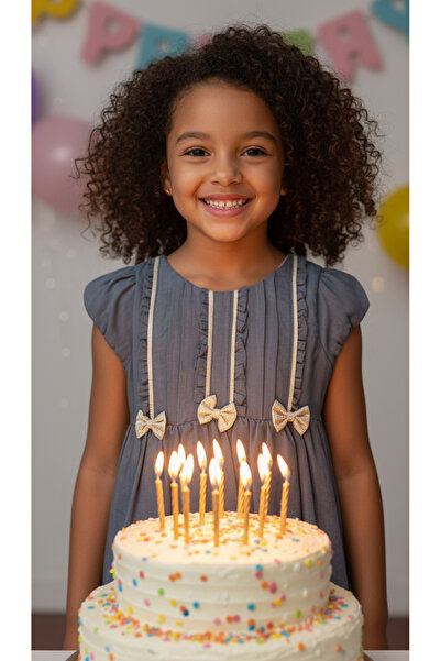 Jolanda Girl's Dress with Bow Detail