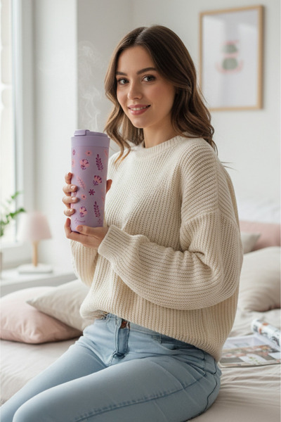 Penguen 500ml Steel Thermos Mug - Keeps Hot for 6 Hours and Cold for 12 Hours |   Stainless Steel