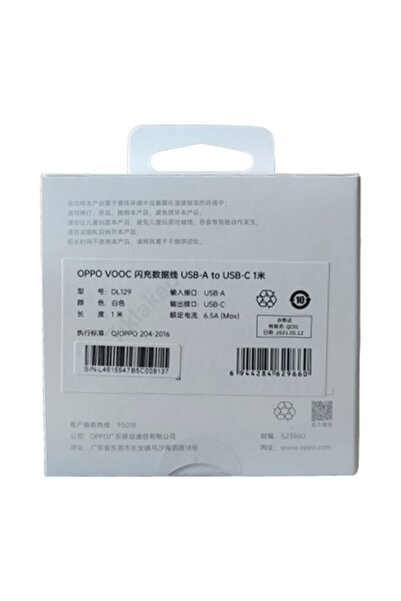 OPPO Realme Superdart 65W 6.5A Super Vooc Type-C Uyumlu Şarj ve Data Kablosu