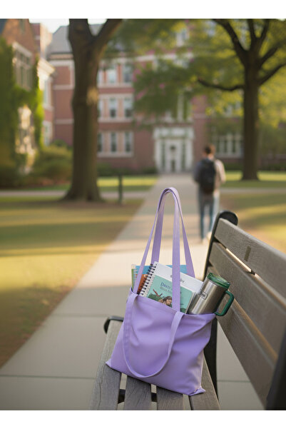 Cemira Lila Mickey Mood Y2K Thick Tote Bag Cloth Bag, Pinterest Bag, Book Bag, Shopper Shoulder Bag