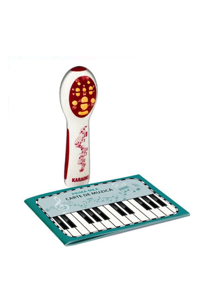 İDEA Microfon karaoke, 10 cantece , CD si carte incluse, +3 ani