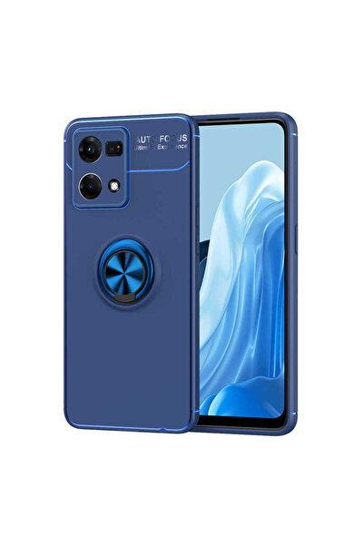 No7tech غطاء حماية سيليكون من JoieCreatif لهاتف Reno 7 4G - أزرق