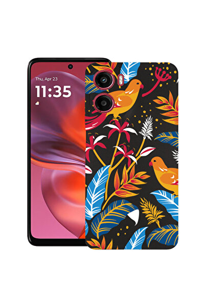 bestcase Carcasă ultra subțire TPU pentru Motorola Moto G06, păsări colorate,...
