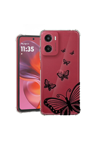 bestcase Carcasă antișoc pentru Motorola Moto G06, fluture, 2078499 AS 79