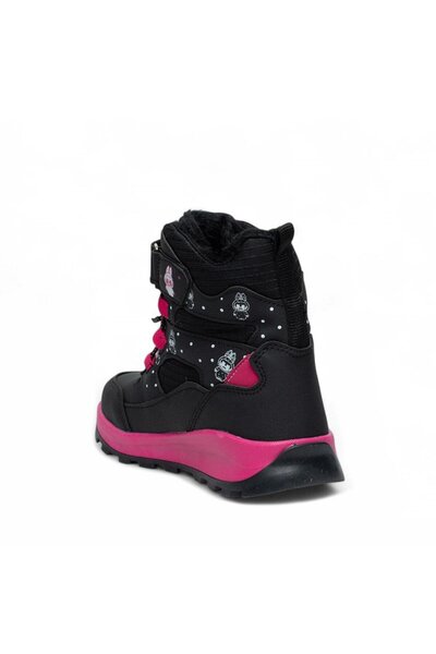 QUNDIR Kız Çocuk Kürklü Sağlam Kaymaz Taban Çocuk Bot