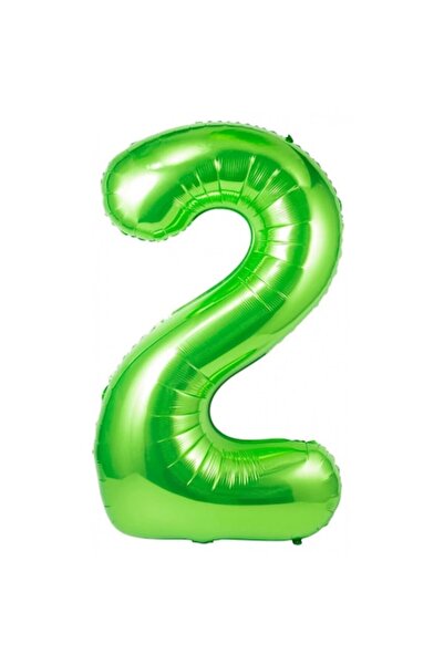 Domi Party & Gifts Balon folie, Domi Party & Gifts, Verde, numărul 2, 100 cm