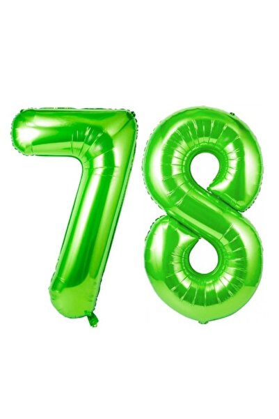 Domi Party & Gifts Set 2 baloane folie cu numere, Domi Party & Gifts, Verde, ...