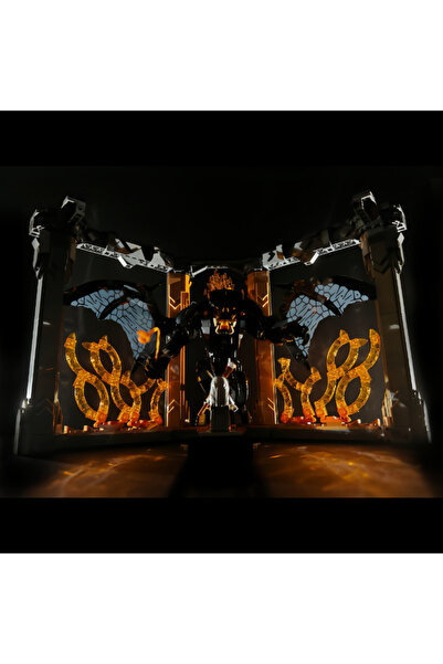 Miniso 16280 MOC 10367 Building Block Balrogs Book Nook Bookshelf Decor Kit Creative Bricks Display