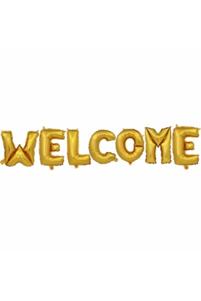 Shop Carnaval Μπαλόνι Φύλλο Αλουμινίου, Καλωσόρισμα, Χρυσό, 40 εκ.