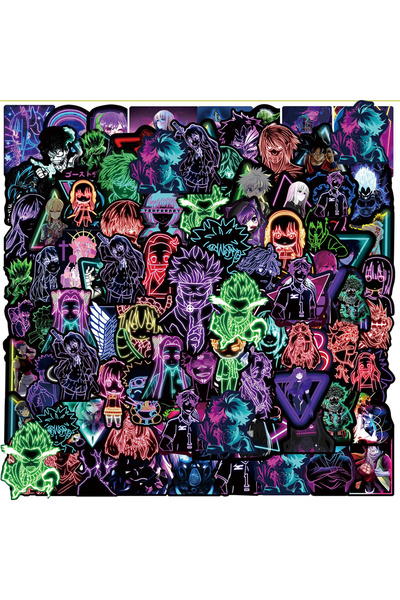 Choice3 Choice 100PCS 10/30/50/100pcs Neon ‌My Hero Academia‌ Attack on Titan...