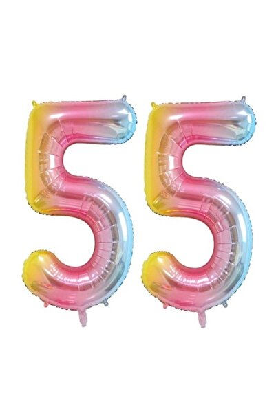 Domi Party & Gifts Set de 2 baloane folie, Domi Party & Gifts, Curcubeu, aniv...