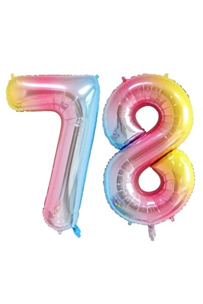 Domi Party & Gifts Set de 2 baloane folie cu numere, Domi Party & Gifts, Curc...