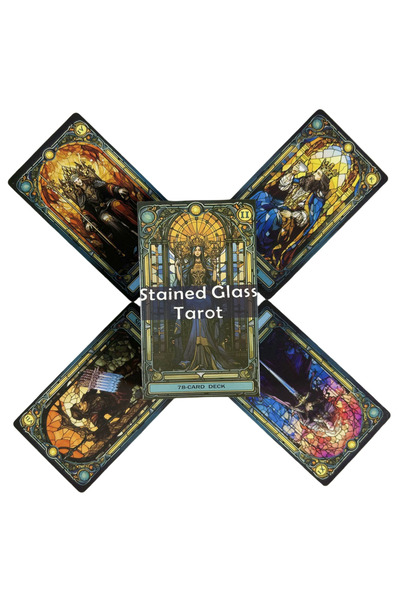 Choice TT459 Stanined Glass Tarot Cards A 78 Deck For Beginners Deck Oracle English Visions Divination Edit