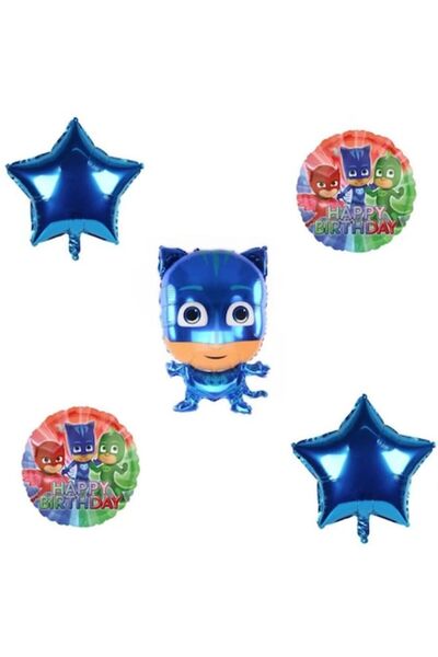 Domi Party & Gifts Set 5 baloane folie Eroi în Pijama - Pisoi, DOMI PARTY & G...