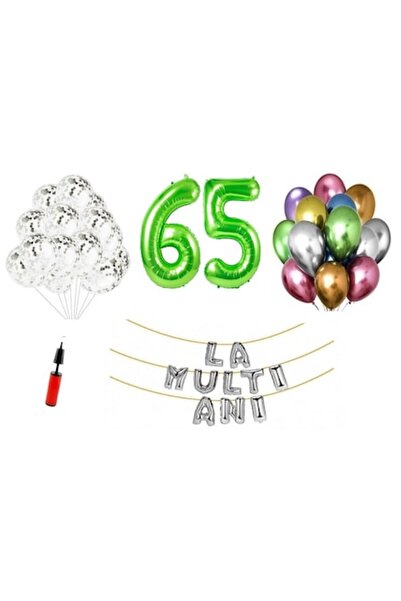 Domi Party & Gifts Set 33 baloane, Domi Party & Gifts, La mulți ani de 65 de ...