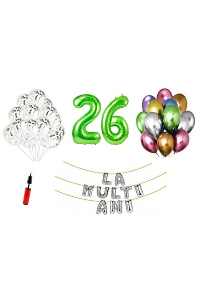 Domi Party & Gifts Set 33 baloane, Domi Party & Gifts, La Multi Ani aniversar...