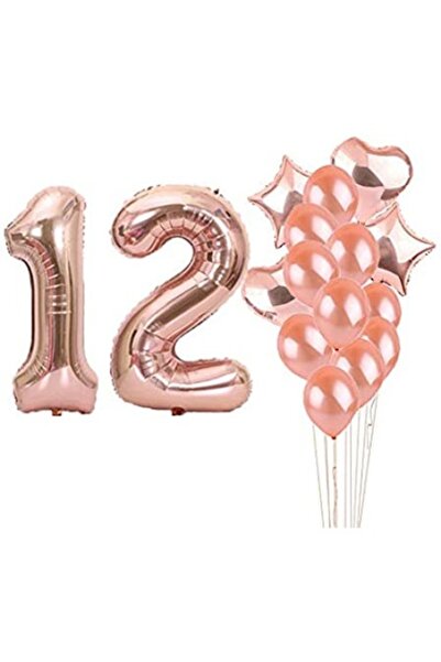 Domi Smart Business Σετ 16 μπαλονιών, 12α γενέθλια, λατέξ + αλουμινόχαρτο, Do...