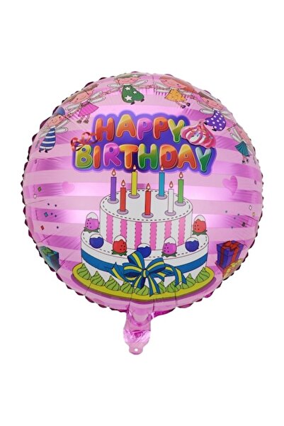Danex Metallic Foil Balloon Figurine Model 1 'Happy Birthday', 45 cm, Multicolor