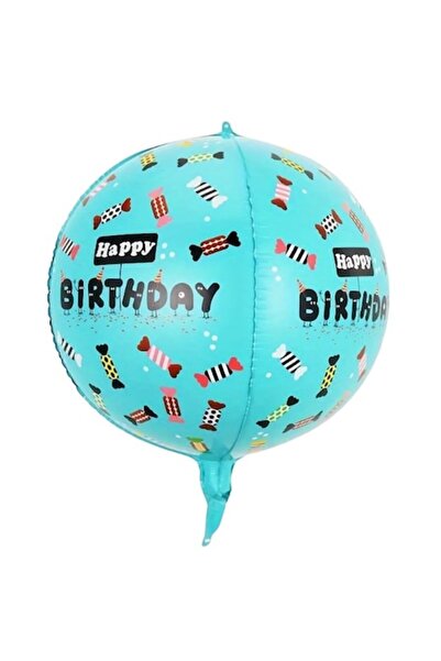 Danex Metallic Foil Balloon 4D Figures 'Happy Birthday' 63x24 cm Blue