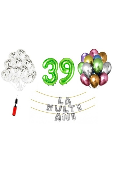 Domi Party & Gifts Set 33 baloane, Domi Party & Gifts, La mulți ani aniversar...