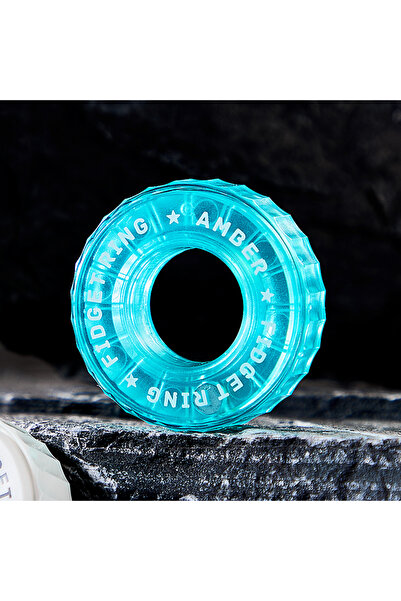 Choice حلقة فيدجيت راشيت زرقاء سماوية، منزلق فيدجيت، ألعاب فيدجيت معدنية للبا...