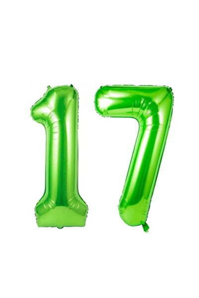 Domi Party & Gifts Set de 2 baloane folie cu numere, Domi Party & Gifts, verd...