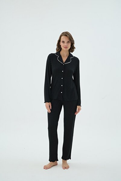 Sevim 17249 Women's Buttoned Pajama Set