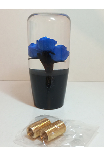 AUTO LUXURY Tofaş Dolmuş Minivan Pickup Truck Gear Shift Knob Transparent Blue with Rose 1 Piece