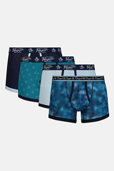 Original Penguin Men 4 Pieces Brand Logo Boxer Brief, Multicolor