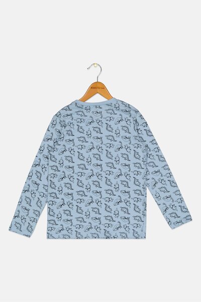 Sinsay Kids Boy Crew Neck Long Sleeve Graphic Print T-shirt, Multicolor