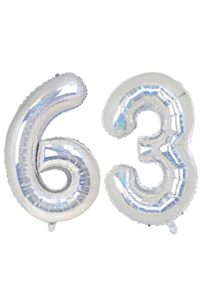 Domi Party & Gifts Set 2 baloane folie cifra, Domi Party & Gifts, Holografic,...