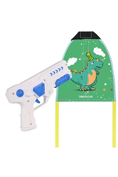 DAMUR Set de jucării interactive, Pistol cu catapultă + Zmeu, Plastic și țesă...