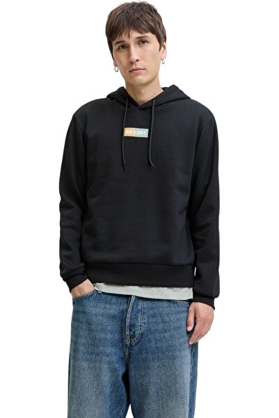 Jack & Jones Hanorac JACK & JONES Pan Sweat Hood - 12278618-Negru