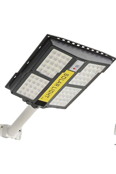 GIMASE Lampă stradală solară, 500 W, Negru