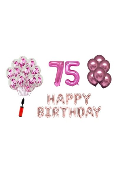 Domi Party & Gifts Set 33 balloons, Domi Party & Gifts, Happy Birthday 75th a...