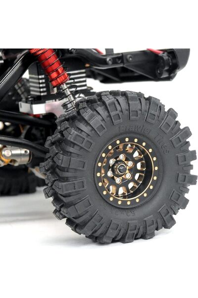 Choice OGRC 1.1inch Brass Beadlock Wheels Negative Offset 3.5mm for 1/18 TRX4M 1/24 SCX24 Gladiator Bron...