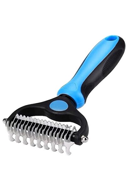 Danex Double-sided Pet Hair Comb Brush, Hair Removal, Blue