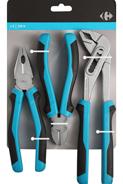 Carrefour Home Set 3 clesti Carrefour, crom vanadiu, Multicolor