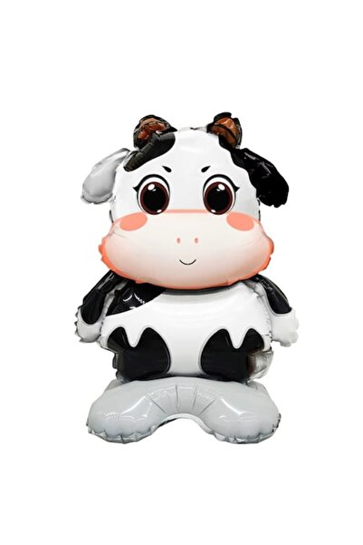 Danex Metallic Foil Balloon - Cow Mini Animal Figure, 38x58 cm, Multicolor