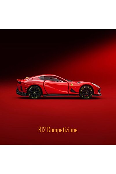 Choice Bburago 1:64 Ferrari 812 Competizione Alloy Model Car - Diecast Collectible Vehicle, Premium Spor...