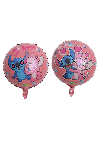 Choice 1 قطعة 4 زينة لحفلات أعياد الميلاد بطابع ليلو وستيتش، بالونات هيليوم و...